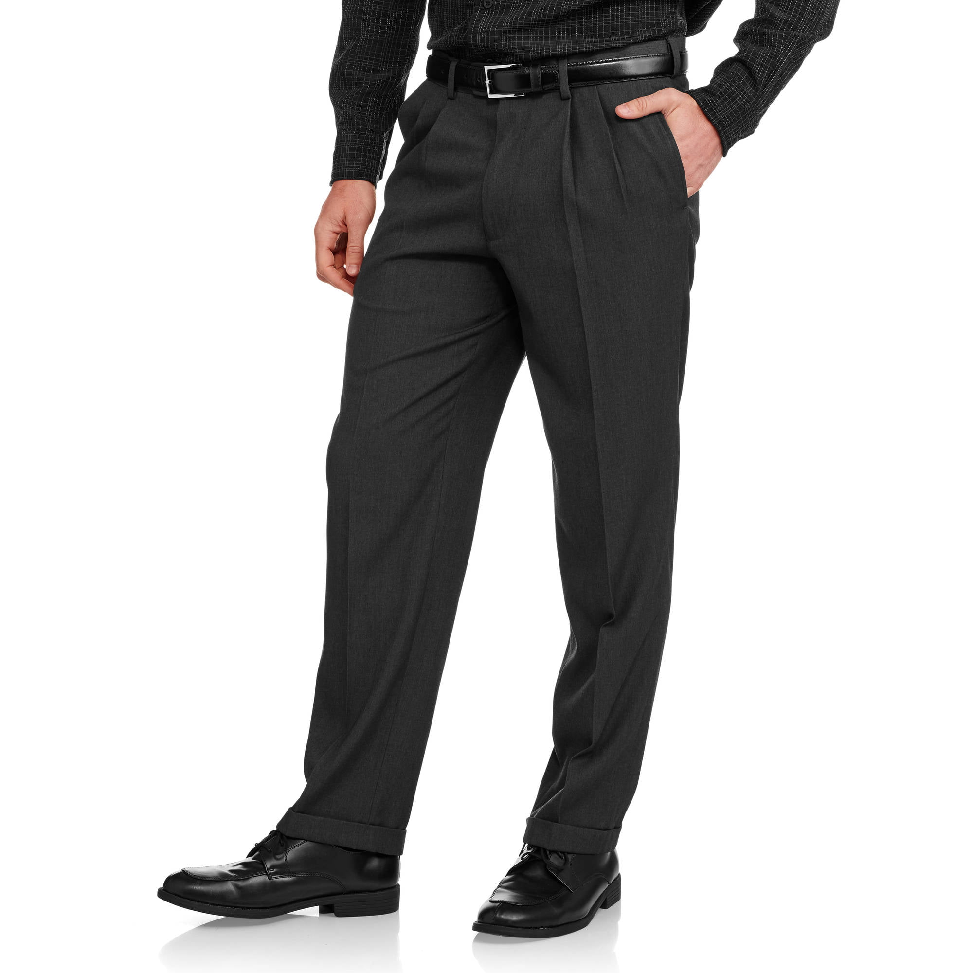 Men's Pleated Dress Pant - Walmart.com