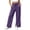 Purple, variant on Gytharion Women's Straight Leg Sweatpants High Waist Side Slit Lounge Pants Elastic Waist Relaxed Fit Casual Pants with Pockets for Travel