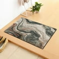 thumbnail image 2 of 4x5ft Area Rug Khaki Dark Green Abstract Print Floor Rug Entry Rug Non-Slip Washable Indoor Door Mat Silk Velvet Carpet For Bedroom Kitchen Entryway Laundry Living Home Decor - 22, 2 of 8