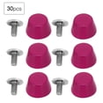thumbnail image 1 of Leylor Remaches de Cabeza Ovalada-Remaches de Cabeza Ovalada de 12 mm Tornillos Bolsa de Hardware Tachuelas de decoración Botón Remache de uñas Hebillas de Metal(# 03 Rojo violáceo), 1 of 5