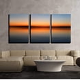 thumbnail image 2 of wall26 Canvas Print Wall Art Set Abstract Sunset Ocean Horizon Nature Wilderness Photography Realism Rustic Scenic Relax/Calm Colorful for Living Room, Bedroom, Office - 16"x24"x3 Panels, 2 of 3