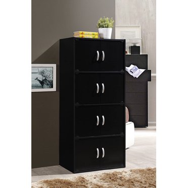 Redmon Shaker Style Tall Floor Shelf with Lower Cabinet - Walmart.com