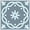 Sky Blue, variant on Mi Alma Floral Brown Tile Stickers - Removable Vinyl 4x4, 24 pcs