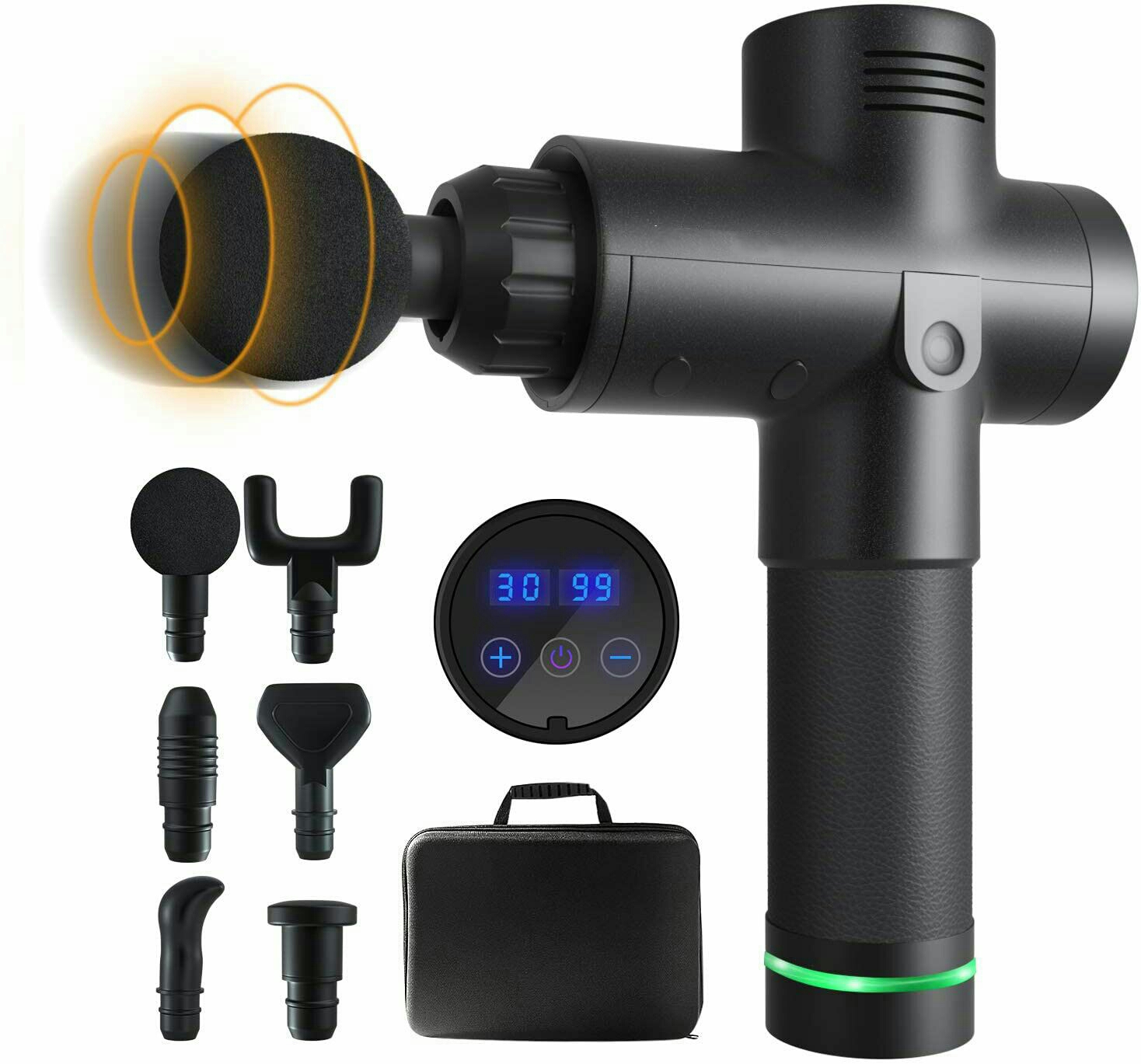 6 HeadsMassage Gun for Athletes, Portable Body Muscle Massager