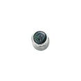 thumbnail image 2 of Q Parts Shell Dome Knob Single Chrome Natural Abalone, 2 of 2