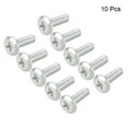 thumbnail image 4 of Unique Bargains M6x20mm Phillips Head Machine Screws Zinc Plated Cross Screw Leather Fasteners Bolts Full Thread Carbon Steel 10Pcs, 4 of 5