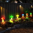 thumbnail image 6 of 8-Pack Solar Mushroom Lights for Garden Decor, 8 Modes Waterproof Outdoor Garden Mushroom Lamp, Multi-Colored Solar LED Fairy Lights for Christmas Halloween Yard Lawn, 6 of 11