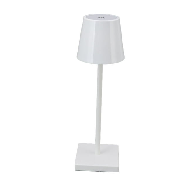 Lampe Tactile à DEL, Lampe de Table Sans Fil Rechargeable Moderne à Haute Luminosité avec Interrupteur Tactile à Intensité Réglable pour l'Extérieur pour Bar Or,Argent,Noir,Blanc