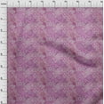 thumbnail image 4 of oneOone Polyester Spandex Purple Fabric Asian Mosaic Floral Fabric For Sewing Printed Craft Fabric By The Yard 56 Inch Wide, 4 of 4