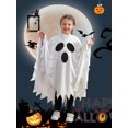 thumbnail image 5 of Toddler Baby Girls Boys Halloween Costume Cosplay Ghost Smile Cape Cloak Fancy Party Hoodie 1-6 Years, 5 of 8