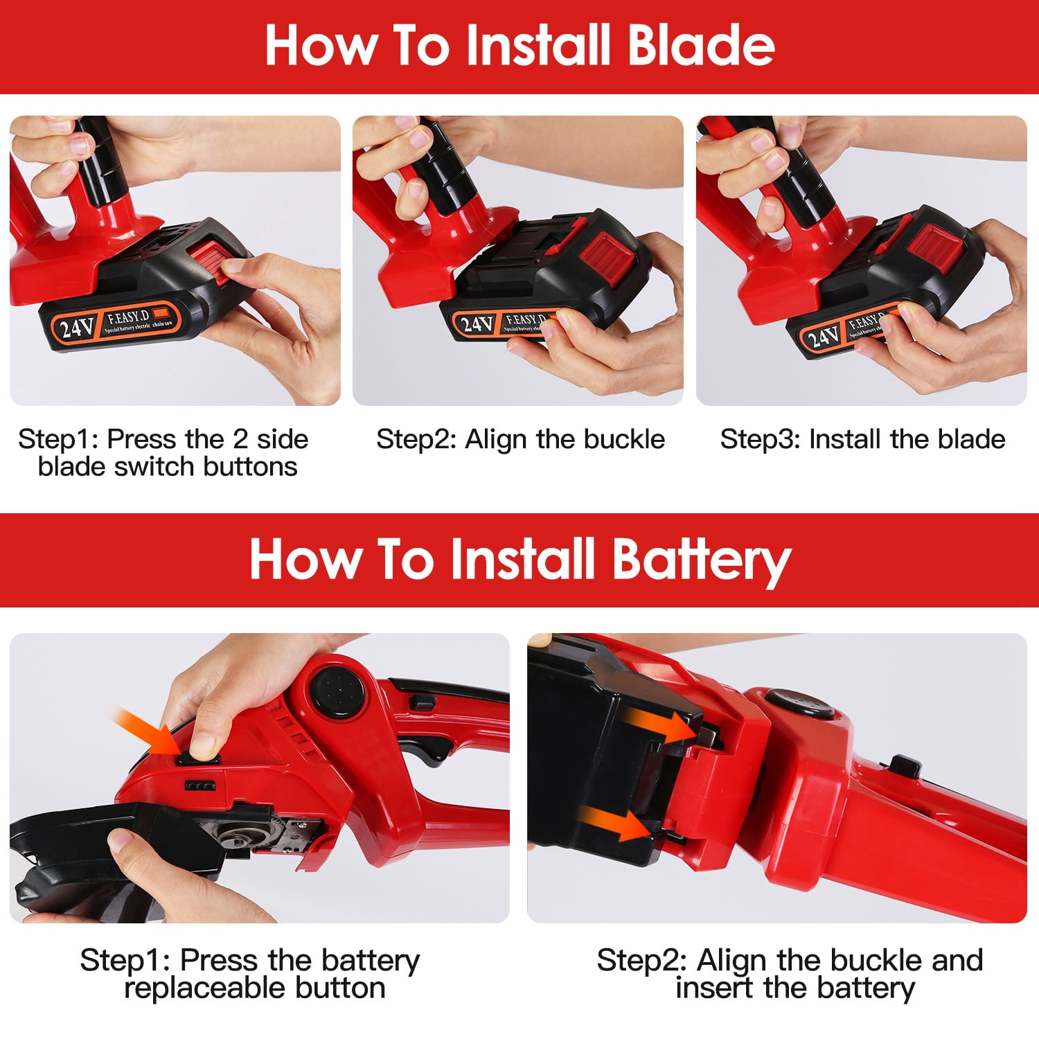 Moclever 2 in 1 Cordless Grass Shear Hedge Trimmer with 90° Cutting Angle 2Pcs Replaceable Blades 400W Electric Shrub Trimmer Hedge Cutter with Detachable Battery for Garden Lawn
