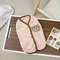 thumbnail image 1 of Ropa de peluche para perros, otoño e invierno, linda ropa de moda para mascotas, ropa para perros Bomei, chaleco cálido de terciopelo con forma de oso solar, 1 of 1