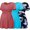 Sky blue/red/black white floral(3 Pack), variant on Bearsland Women's Short Sleeve Maternity Tops Shirts Pregnancy Clothes 3-Pack