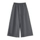 thumbnail image 4 of WILLBEST Pantalones Casuales de Mujer, de Cintura Alta, con Pierna Ancha y Corte Recortado, Ideales para Actividades al Aire Libre, Relajación y Comodidad Diaria. Extra Grande, 4 of 4