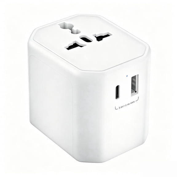 Universal Travel Adapter,International Power Adapter with  USB C and USB A Charging Port,Travel Adapter Worldwide for USA EU UK AUS/NZ
