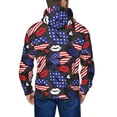 thumbnail image 5 of Zip Up Hoodies for Men - American With Lips Long Sleeve Comfrt Men'S Fashion Hoodies & Sweatshirts, Jackets for Men Hoodies Pullover Clothing Clothes with Pouch, 5 of 5