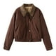 thumbnail image 3 of Chaqueta Vintage para Mujer, ropa de calle suelta, abrigo básico informal a la moda, Tops Chic para Mujer, prendas de vestir exteriores para Mujer, otoño e invierno, nuevo, 3 of 5