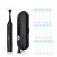 thumbnail image 1 of Hilo Dental Eléctrico con 50 Cabezales de Repuesto - Hilo Dental Vibratorio, Recargable, Limpiador Lingual, Power Flosser Negro, 1 of 5
