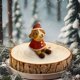 thumbnail image 4 of Puntoco Adornos de madera brasileña, decoración navideña, adornos pequeños de resina, microescenario de nieve para Navidad, regalo en forma de complemento, 4 of 6