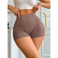thumbnail image 4 of MEICHEN Women's High Waisted Boxer Briefs with Letter Pactwork Solid Fashionable Casual No Show Underwear Trendy Summer Fall Essentials Clothes, 4 of 8