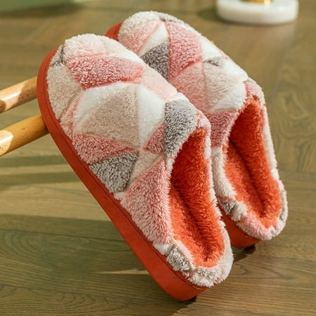 

PIKADINGNIS Winter Slippers Men Fashion Home Slippers Flats Soft Non-Slip Male Indoor Cotton Shoes Warm Fluffy Fur Man House Slipper Slides