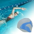 thumbnail image 2 of Unique Bargains 1 Pc Waterproof Whale Tail Pattern Swim Cap Gray Blue, 2 of 6
