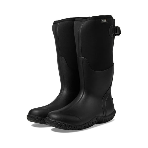 Bogs Women's Mesa-Adjustable Calf Rain Boot, Black 1, 9