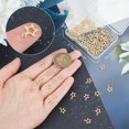 thumbnail image 3 of 1 Box 1 Box 100Pcs Flat Star Charms 18K Gold Plated Hollow Pentagram Charms with 1.2mm Hole for DIY Necklace Earring Bracelet Jewelry Making, 3 of 6