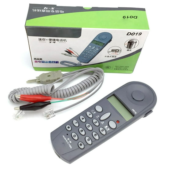 TwhqxjCN Corded Phone Test Telephone, D019 Landline Telephone with Caller Display Phones with Big Button for Home, Offices