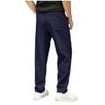 thumbnail image 6 of EaskTriop Men's Relaxed Fit Utility Pants Synthetic Quick-Dry Hiking Trousers Stretch Elastic Waist Casual Straight Leg Daily Work Slacks, 6 of 6
