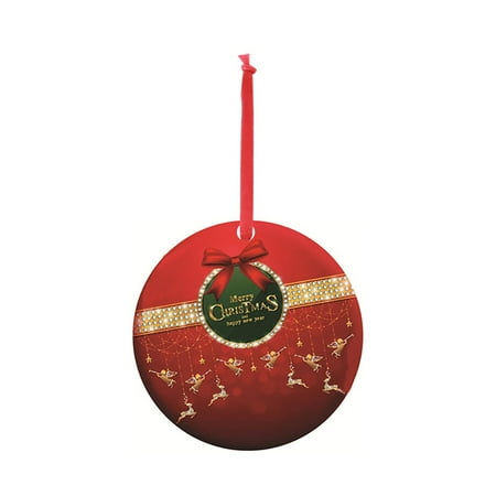 

Dprfmg 2022 Delicate Iron Art Christmas Pendant Merry Christmas Tree Hanging Pendant Decor