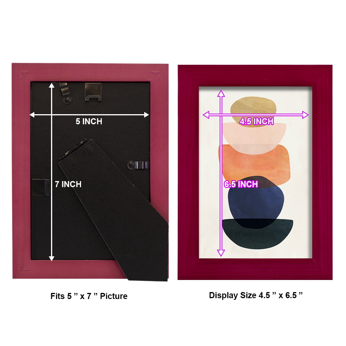 Mod Pods II -Framed Print w/glass-Cherry Red