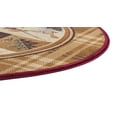 thumbnail image 5 of Novelty Area Rug (7'10'' Round) Lodge Brown, Beige Indoor Round Easy to Clean, 5 of 6