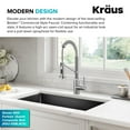 thumbnail image 5 of KRAUS Bolden Commercial Style 2-Function Single Handle Pull Down Kitchen Faucet in Spot-Free Stainless Steel / Chrome, 5 of 8