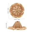thumbnail image 2 of WHAMVOX 5Pcs Miniature Craft Hats Light Yellow Decorative Items For Children On Outdoor Leisure, 2 of 6