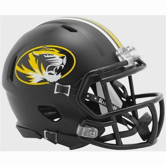 Missouri Tigers Matte Black Riddell NCAA Speed Mini Helmet