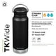 thumbnail image 2 of Botella de agua Klean Kanteen TKWide con aislamiento de 950 ml, color negro, 2 of 7