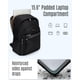 thumbnail image 3 of Mochila LIGHT FLIGHT FLIGHT Travel para mujer, portátil de 15,6 pulgadas, negra, 3 of 7