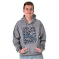 thumbnail image 5 of Smurf 80s Cartoon Kanji Cool Manga Hoodie Sweatshirt Women Men Brisco Brands S, 5 of 6