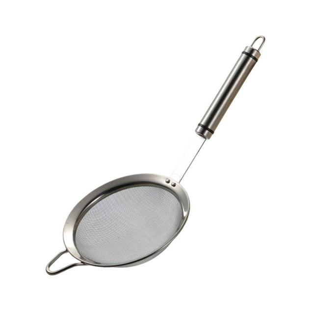 Kyusrd Stainless Steel Filter Screen Fine Household Juicer Filter Screen Kitchen Spoon