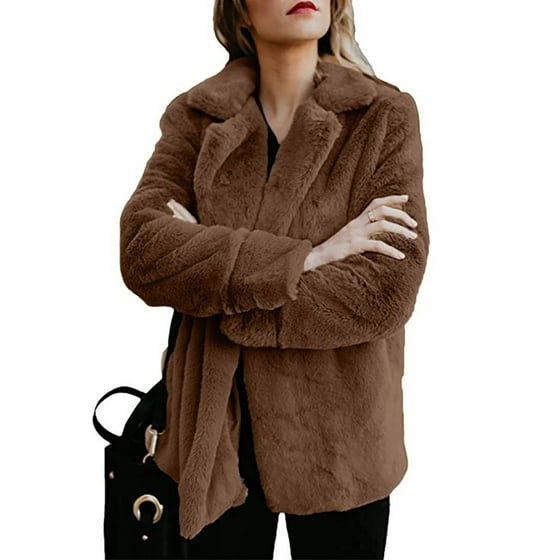 Canis - Fashion Luxury Women Winter Warm Outwear Teddy Bear Pocket ...