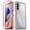 Pink/Clear, variant on Poetic Guardian Case for Samsung Galaxy A14 5G, Clear case with Built-in-Screen Protector, Pink/Clear