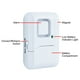 thumbnail image 3 of Alarma de puerta y ventana GE Personal Security, paquete de 5 unidades, color blanco, 3 of 6