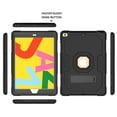 thumbnail image 3 of iPad 10.2 Case 7th Generation, Allytech Hybrid Dual Layers Heavy Duty Shockproof Defender Build Kickstand Drop Protection Case Cover for Apple iPad 7th Gen 2019, Black, 3 of 7