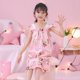 thumbnail image 1 of Pijamas de Disney StellaLou Winnie para niñas, falda con tirantes para bebés, camisón para niños, linda princesa, ropa de casa de seda helada, altura 125-135cm Gao Jinjia LED, 1 of 2