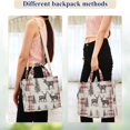 thumbnail image 4 of FORMRS Womens Corduroy Tote Bag Crossbody Shoulder Handbag with Pocket, Beige Deer, 4 of 7