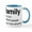 White/Blue Inside, variant on CafePress - Family Weird People Mug - 11 oz Ceramic Mug - Novelty Coffee Tea Cup