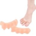 thumbnail image 5 of 6PCS Silicone Toe Spacers for Women & Men-Toe Separators for Bunion Relief,Hammer Toe,Plantar Fasciitis & Pedicures | Includes Metatarsal Pad & Therapeutic Yoga Cushion for Foot Pain,Blue+Beige+Black, 5 of 7