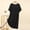 Black, variant on Sleepshirts Nightgowns for Women Bamboo Nightgowns Chemise Nightgowns Sleep Dress Green Short Sleeve Crew Neck Knee Length Sleep Dress for Women,L
