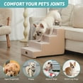 thumbnail image 2 of Escalera para perros COZY KISS de 4 niveles antideslizante beige 45 x 60 x 45 cm, 2 of 8